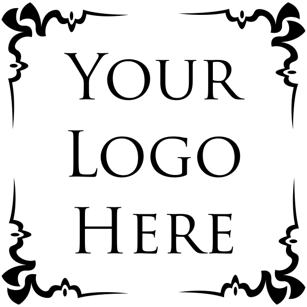 4 Corner Deco Border Logo Stamp