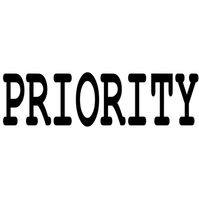 PRIORITY Stock Stamp - alternate view