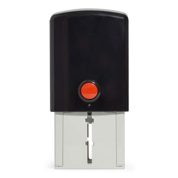 Side view of the Trodat 4924 Self-Inking Stamp that comes with the Monogram Self-Inking Return Address Rubber Stamp