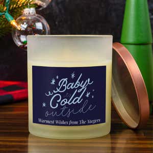 Baby It's Cold Outside Candle Beautiful Image
