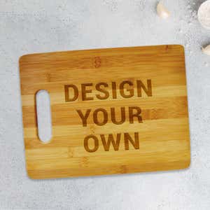 Personalize Your Own Cutting Board on Marble Kitchen Counter