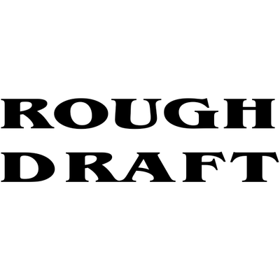 ROUGH DRAFT Stock Stamp - alternate view