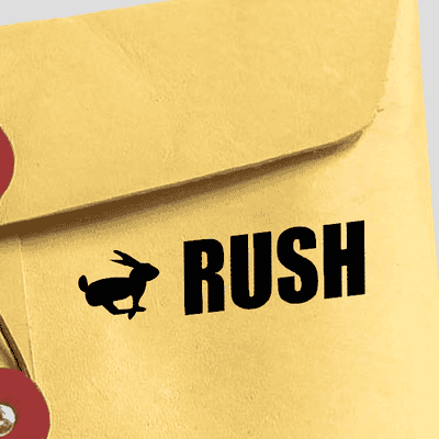 RUSH Bunny Stock Stamp - alternate view
