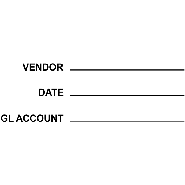 General Ledger Account Stamp - Simply Stamps