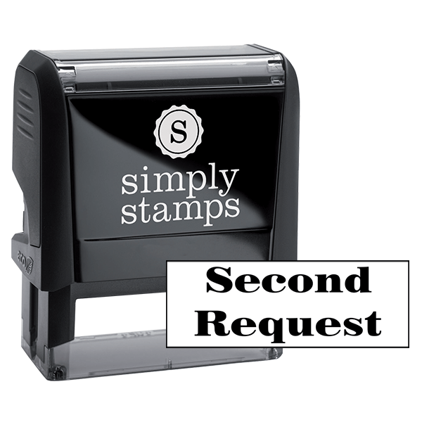 Second Request Office Stock Stamp