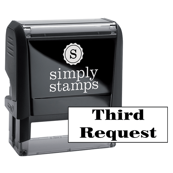 Third Request Office Stock Stamp