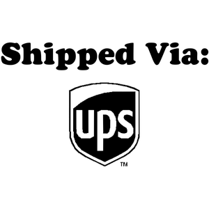 SHIPPED VIA UPS Stock Stamp