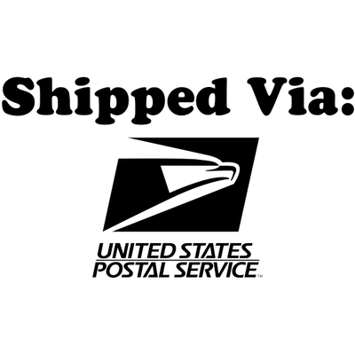 SHIPPED VIA USPS Stock Stamp - alternate view