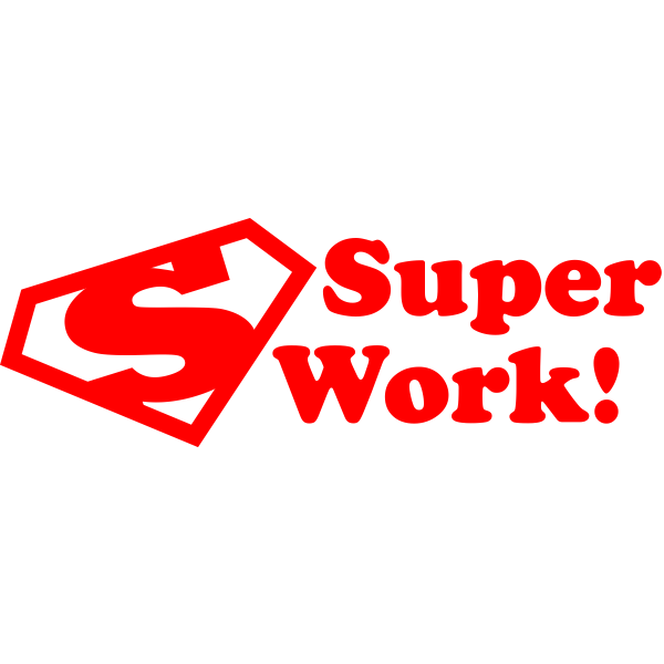 Super Work Super Hero Teacher Feedback Stamp