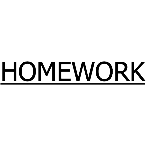 Assignment - HOMEWORK Underline Rubber Teacher Stamp