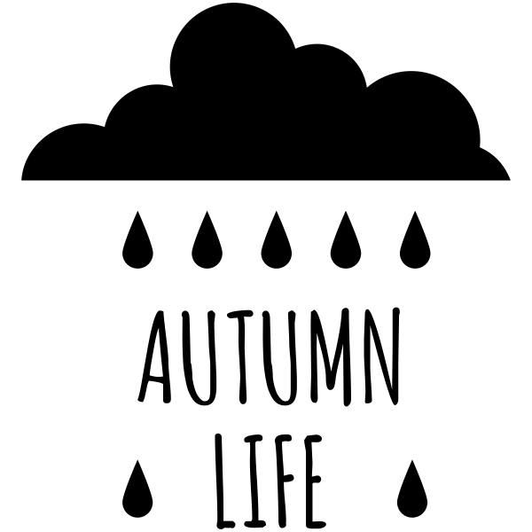 Autumn Life Rain Cloud Craft Stamp