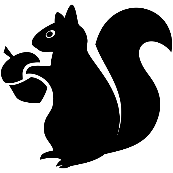 Squirrel with Acorn Craft Stamp