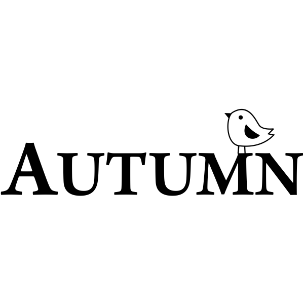 Autumn Birdie Craft Stamp