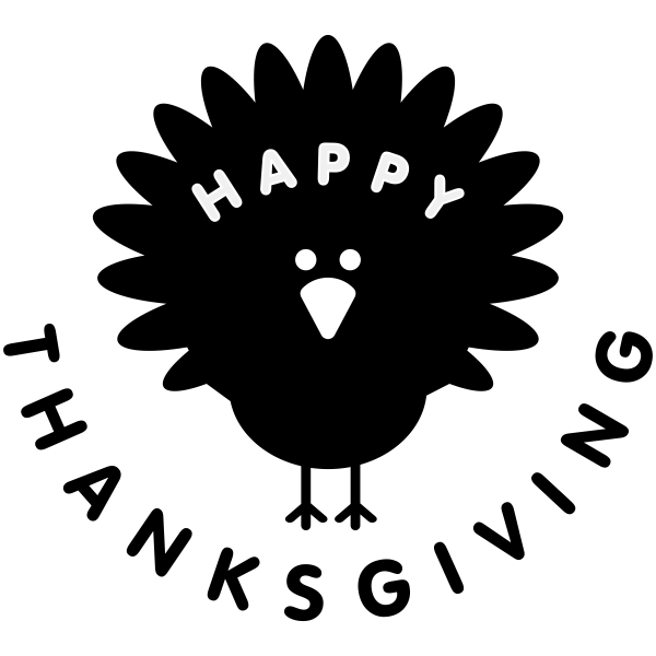 Happy Thanksgiving Turkey Craft Stamp