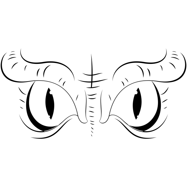 Evil Owl Eyes Craft Stamp