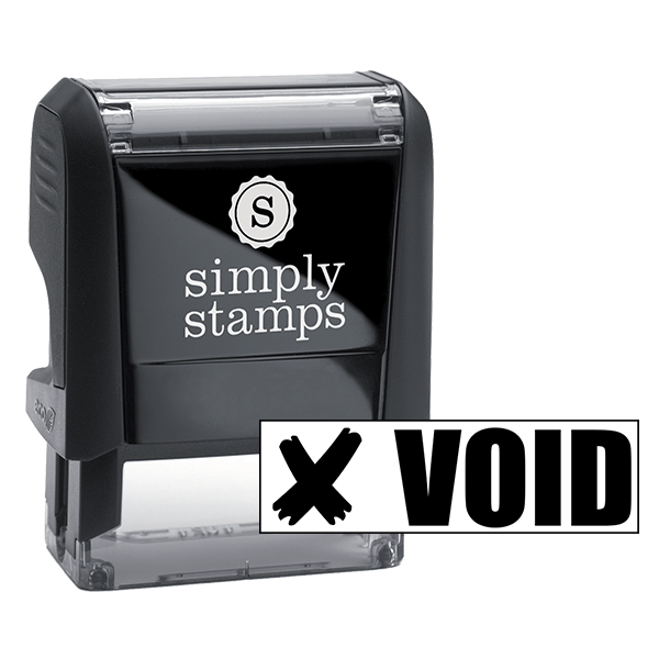 VOID X Stock Stamp