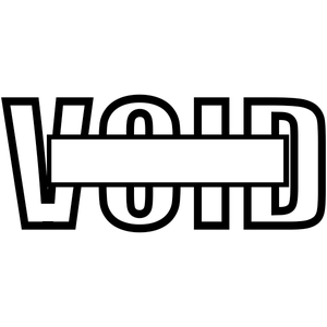VOID Outline Stock Stamp