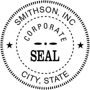 Corporate Seal Rubber Stamp