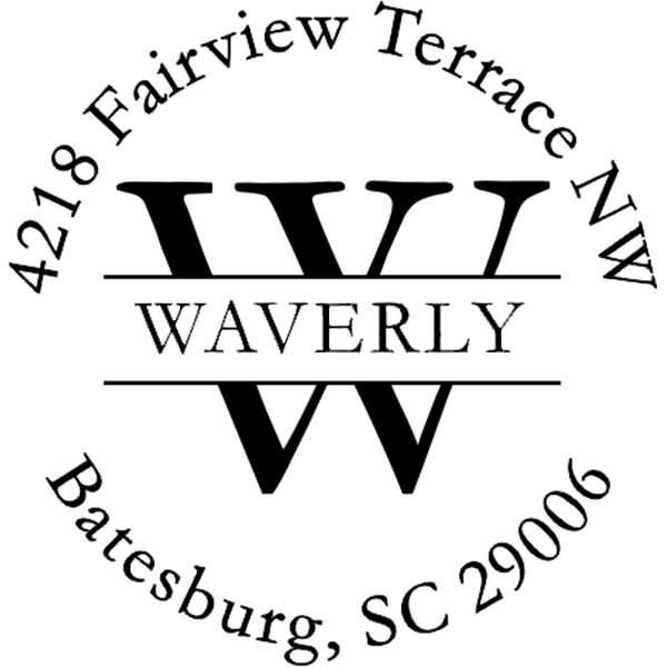 Waverly Return Address Stamp