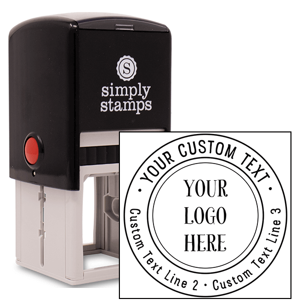 Custom Double Ring Logo Stamp
