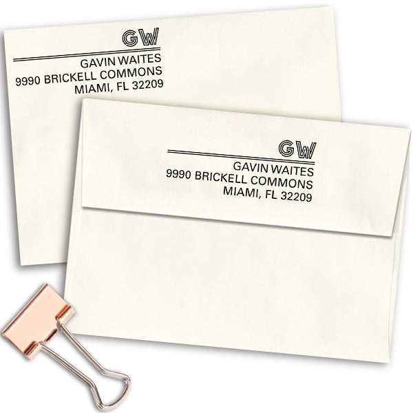 Gavin Graphic Address Stamp