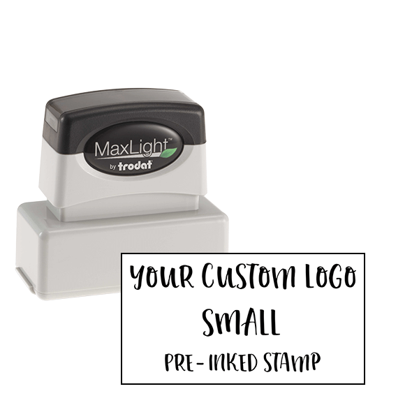 Small Custom Pre-Inked Logo Stamp