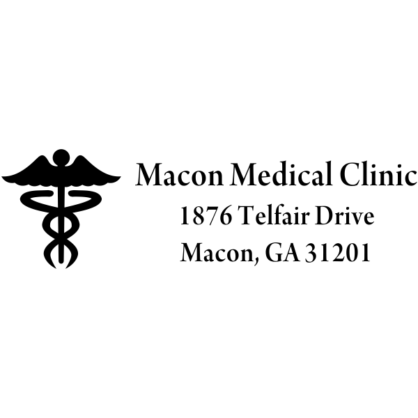 Caduceus Medical Address Stamp