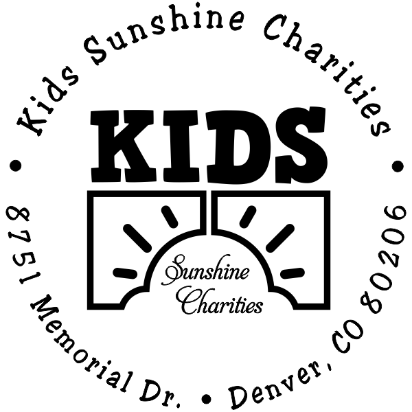Custom Round Charity Logo Address Stamp