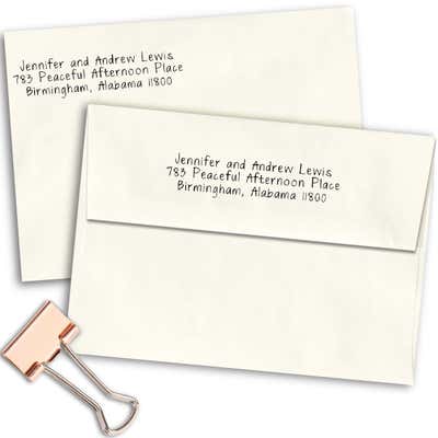 Personalized Address Stamp Simple Text - alternate view