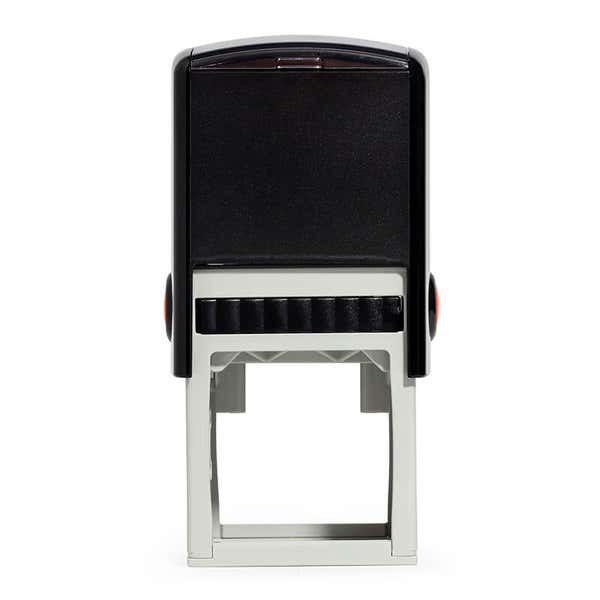 Rear view of of the Trodat 4924 Self-Inking Stamp that comes with the Monogram Self-Inking Return Address Rubber Stamp