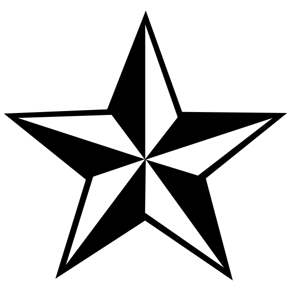Nautical Star Rubber Stamp