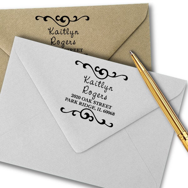 Kaitlyn Square Address Stamp