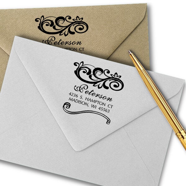Shelley Square Address Stamp