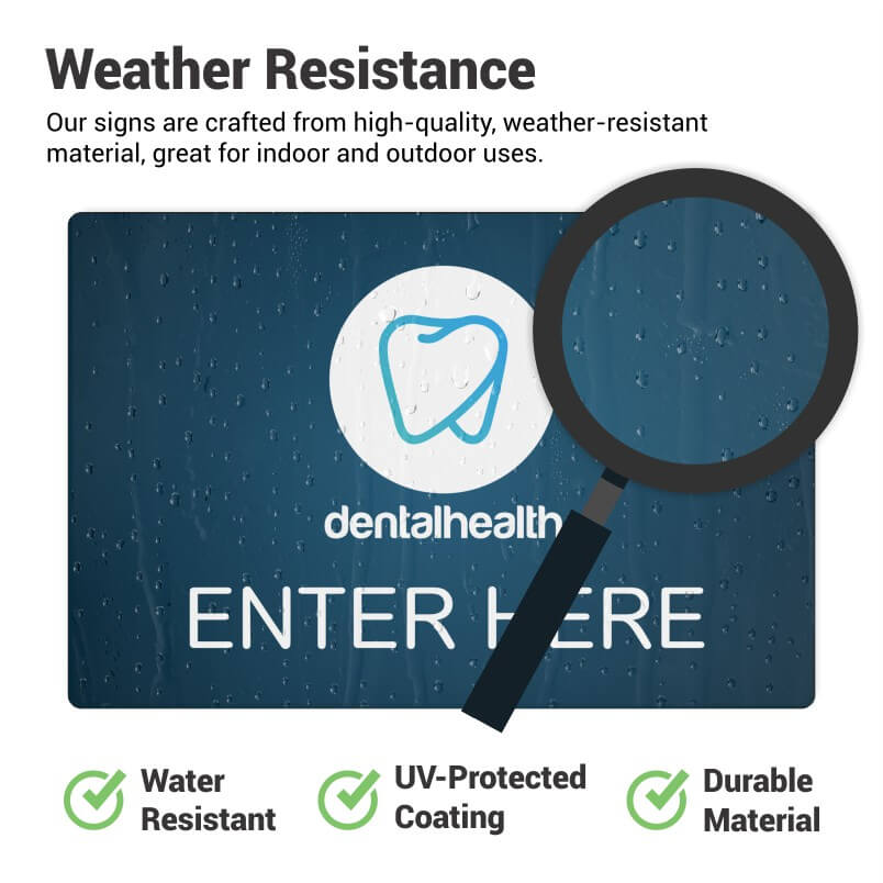 Information about the weather resistance of printed plastic signs Information about the weather resistance of printed plastic signs