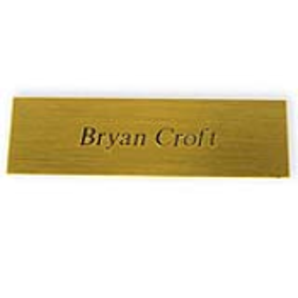 Atlantic Beach Country Club Wine Locker Signs - 1x3 Engraved Brass