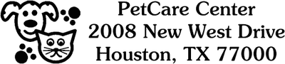 Dog & Cat Address Stamp