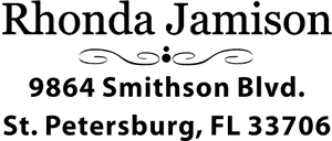 Jamison Middle Deco Address Stamp