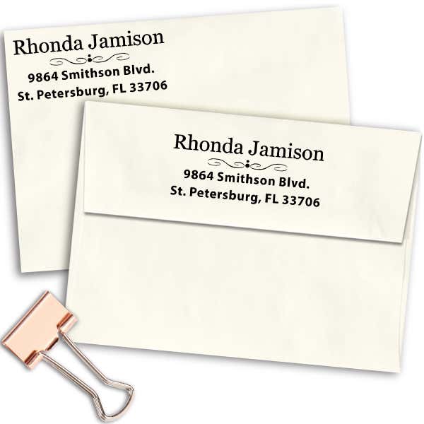 Jamison Middle Deco Address Stamp