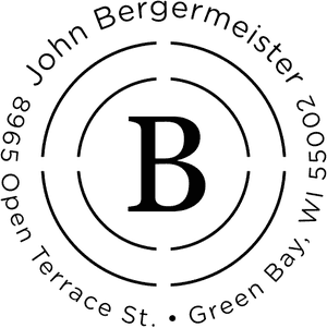 Bergermeister Orbit Return Address Stamp