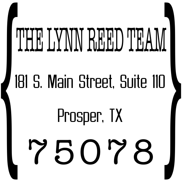 Quote Square Return Address Stamp