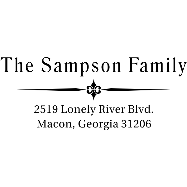 Sampson Vintage Return Address Stamp