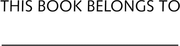 This Book Belongs to Stamp