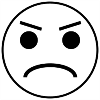 Mad Face Emoji Stamp for Teachers