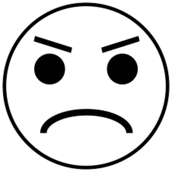 Mad Face Teacher Stamp