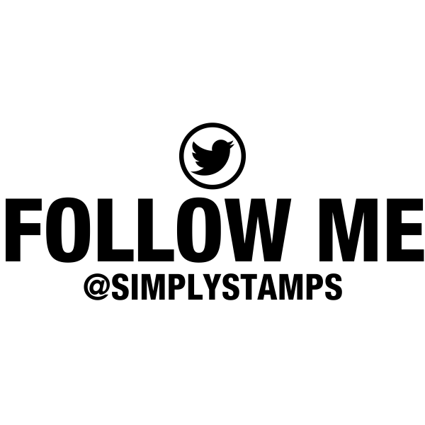 Follow Me On Twitter Handle Stamp