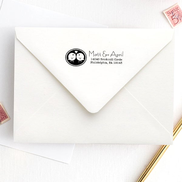 Love Bird Wedding Stamp