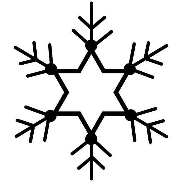 Star Snowflake Craft Stamp