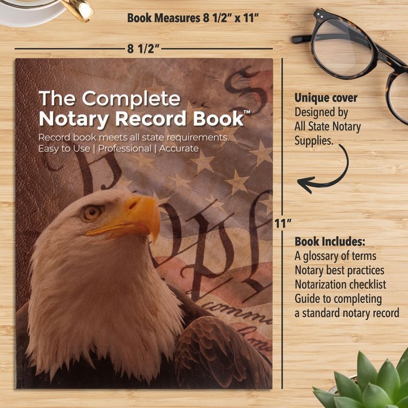 The Complete Notary Records Book Measurements 