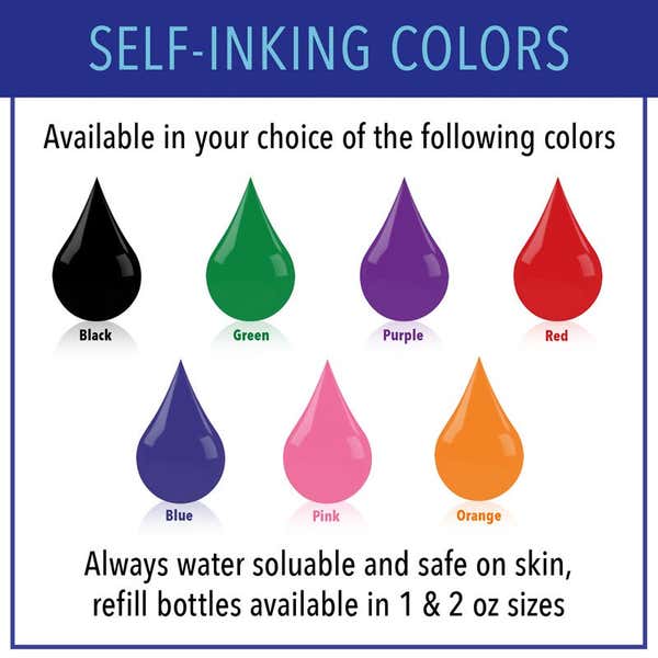 Self-Inking Stamp Ink Color Options