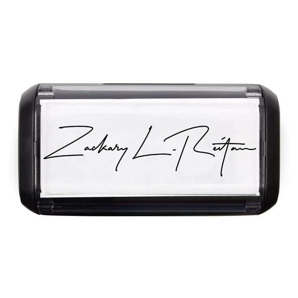 Overhead view of the Large Signature Stamp on the Trodat Printy 4914 Stamp Body